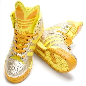 adidas x jeremy scott Bikkutan high-cut yellow